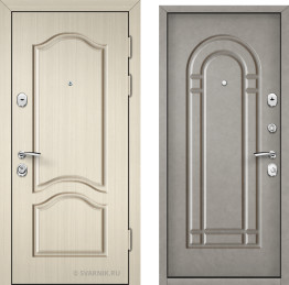 Дверь входная усиленная на дачу шпон — массив