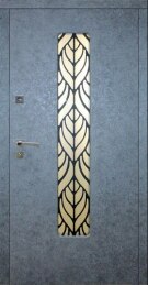 Дверь одностворчатая с окошком для квартиры на заказ ДВ-28