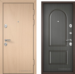 Недорогая дверь с установкой в квартиру ламинат — МДФ